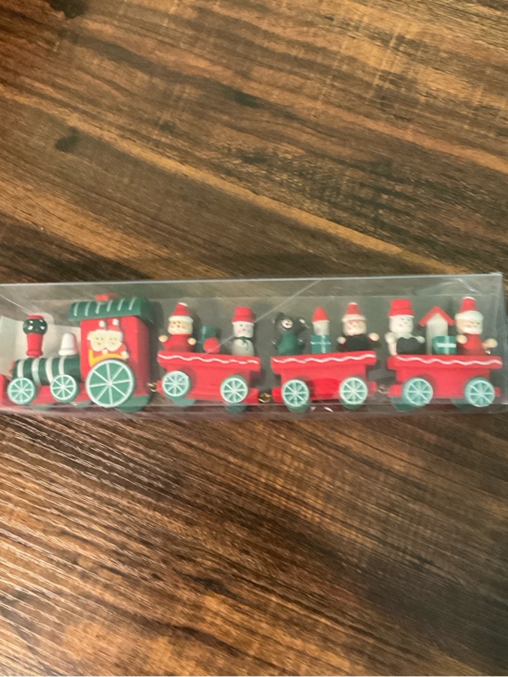 Christmas Decorative Train 4 Piece 9” New